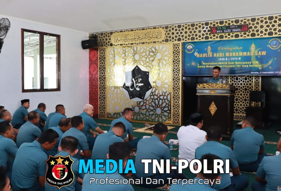 Lantamal XIV Sorong Tingkatkan Keimanan Personel, Gelar Peringatan Maulid Nabi 1446 H