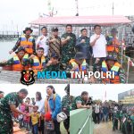 Kasad Resmikan 50 Sumber Air Bersih dan Serahkan Perahu Ponton Pengangkut Sampah di Toba