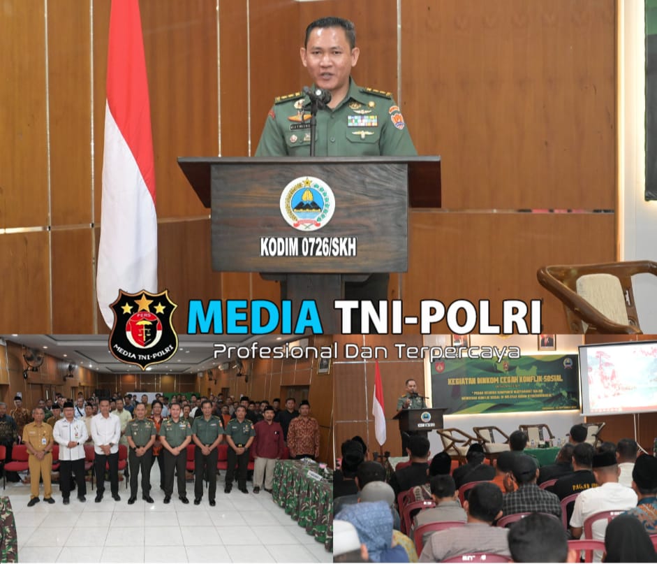 Kodim 0726/Sukoharjo Binkom Cegah Konflik Sosial di Sukoharjo