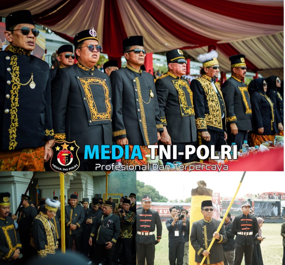 Lestarikan Kebudaya, Danrem 091/ASN Bersama Dandim 0906/Kutai Kartanegara Hadiri Pembukaan Erau