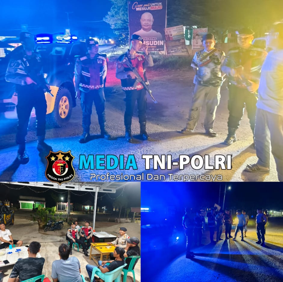 Dalam Rangka Jaga Situasi Kamtibmas Jajaran Sat Samapta Polres Mesuji Laksanakan Giat Patroli Rutin Setiap Malam Ditempat -Tempat Rawan Kejahatan