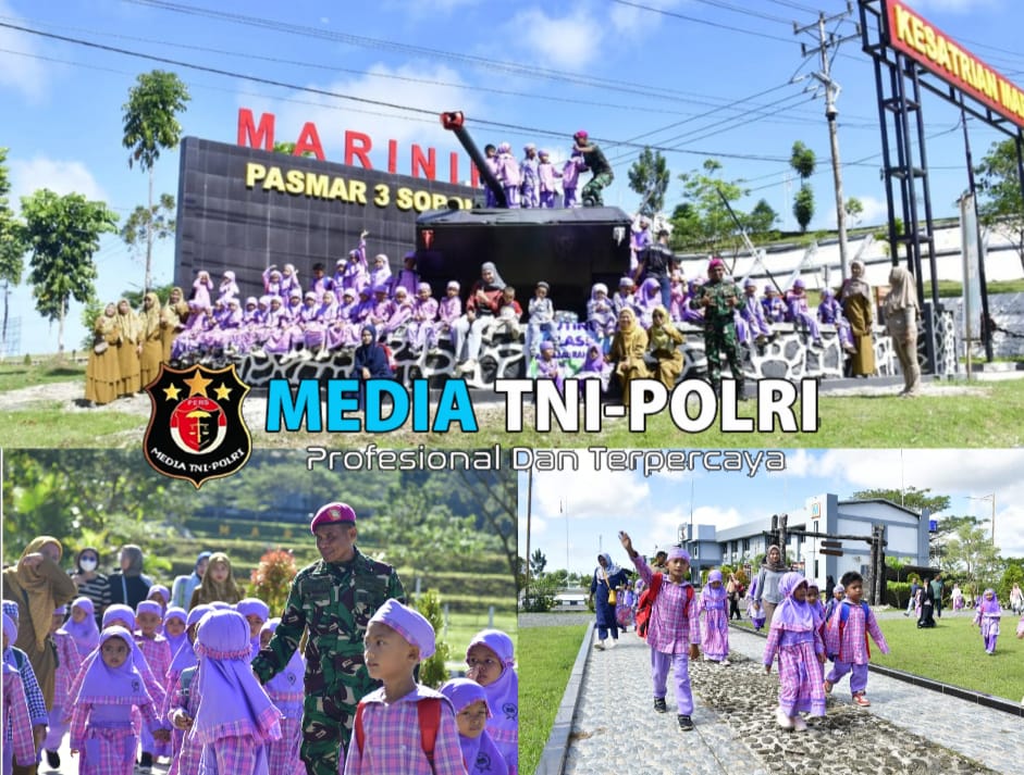Pasmar 3 Terima Kunjungan 79 Anak-Anak TK