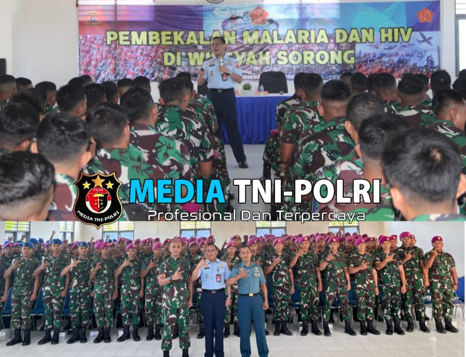 Aspers Danpasmar 3 Hadiri Pembekalan Malaria dan HIV Wilayah Sorong