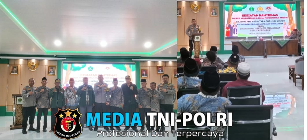 Kapolres Mesuji Bersama Kasat Binmas Laksanakan Kegiatan Silaturahmi Nusantara Cooling System Kamtibmas Jelang Pilkada 2024