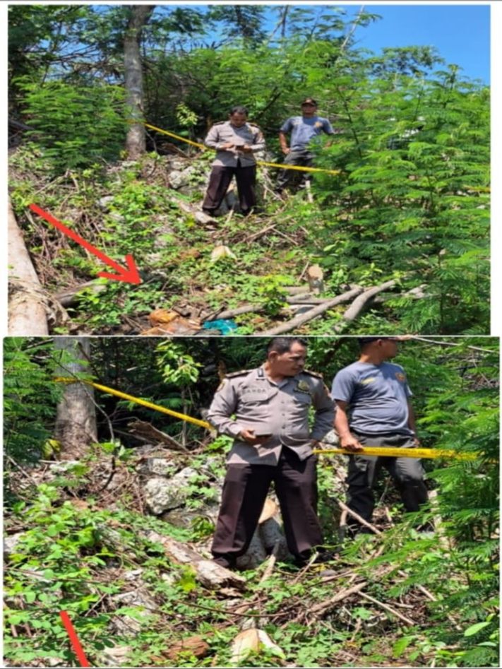 Polsek Klapanunggal Bersama Instansi Terkait Cek TKP Penemuan Mayat Tanpa Identitas Jenis Kelamin Laki – Laki di Wilayah Desa Nambo Kec. Klapanunggal