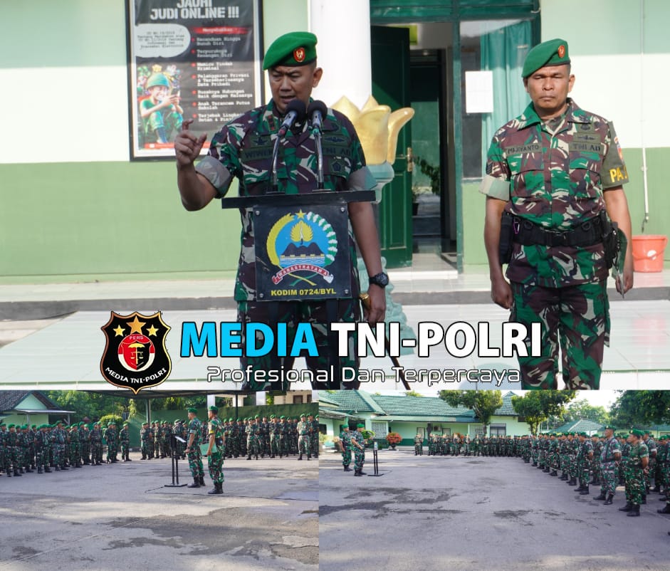Dandim Boyolali Apelkan Anggota Untuk Kesiapan HUT Ke-79 TNI di Jakarta