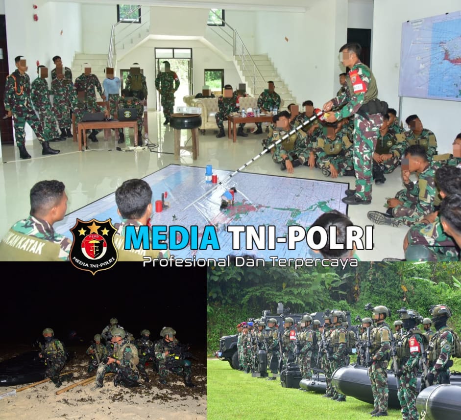 Batalyon Intai Amfibi 3 Marinir bersama Satuan Kopaska hancurkan pertahanan musuh di Pulau Jefman, Raja Ampat