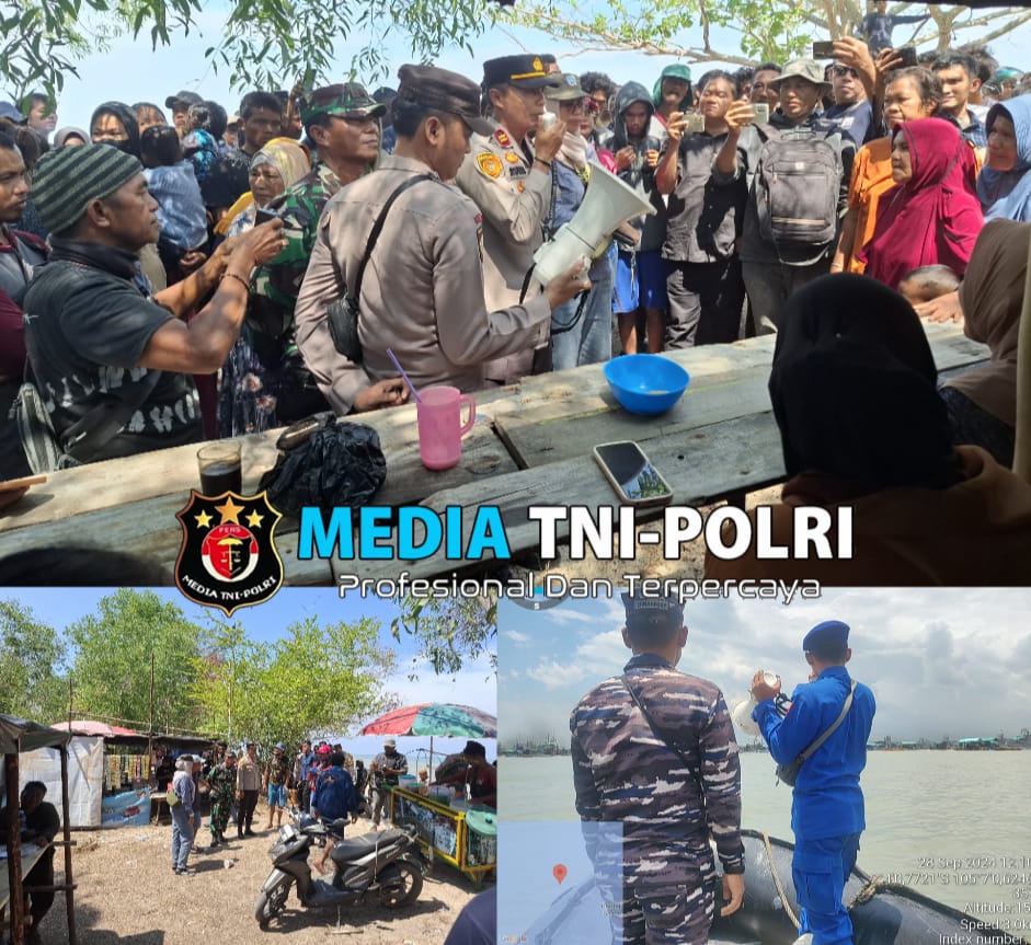 Polres Bangka Barat Lakukan Himbauan Terhadap Pertambangan Ilegal Di Perairan Tembelok Dan Keranggan
