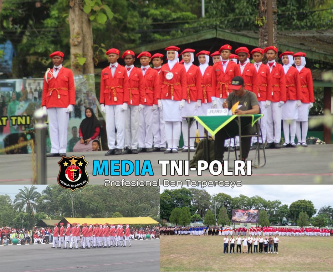 Meriahkan HUT TNI Ke-79, Korem 045/Gaya Gelar Lomba PBB Antar Sekolah