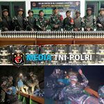 Satgas Yonarmed 11 Kostrad Gagalkan Penyelundupan Ratusan Kaleng Miras di Perbatasan
