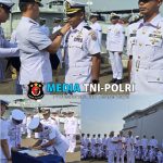 Komandan Satkat Koarmada III Pimpin Sertijab Komandan KRI Panah-626, Resmi Dijabat Mayor Laut (P) Arief Wangsa