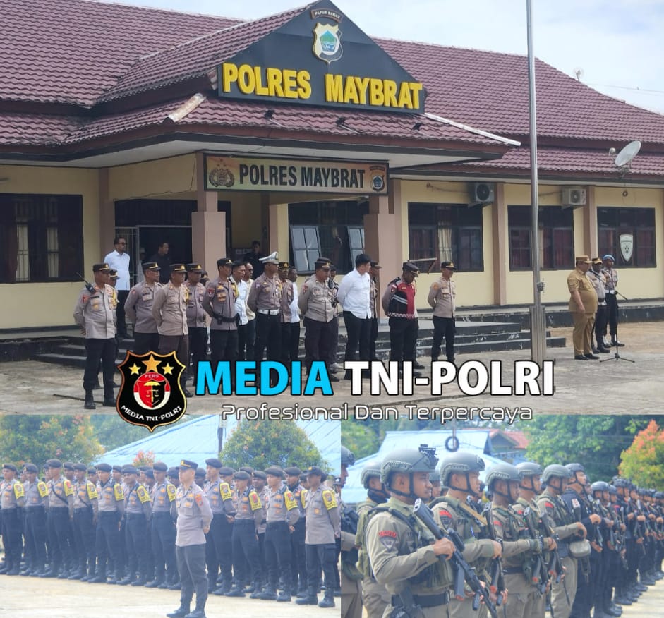 Kapolres Maybrat Terima 235 Personel BKO Polda Papua Barat dan 30 Personel Brimob Jelang Pilkada Damai 2024 di Kabupaten Maybrat
