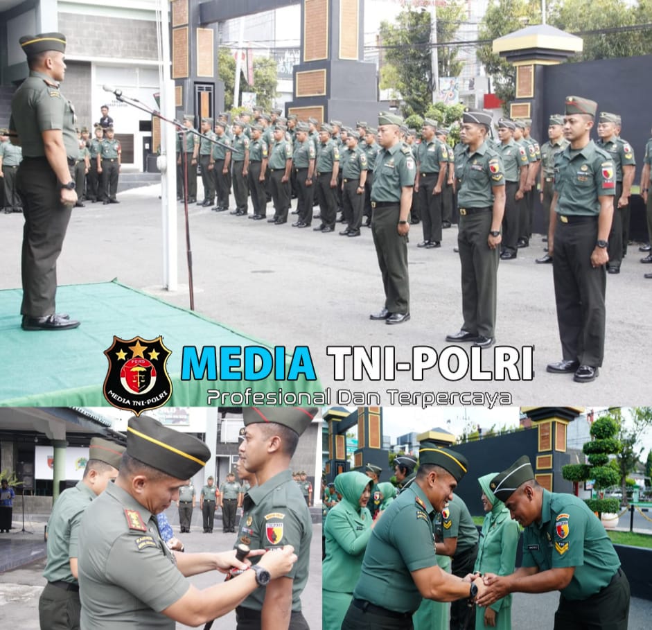 Pesan Dandim 0808/Blitar Saat Lantik Prajurit Yang Naik Pangkat