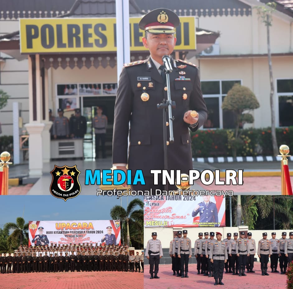 Polres Mesuji Gelar Upacara Peringati Hari Kesaktian Pancasila Dengan Tema “Bersama Pancasila Kita Wujudkan Indonesia Emas”
