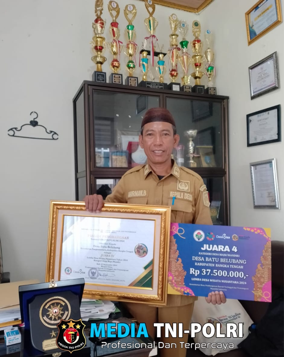 Dua Desa di Babel Raih Penghargaan Lomba Desa Wisata Nusantara 2024 dari Kemendes PDTT