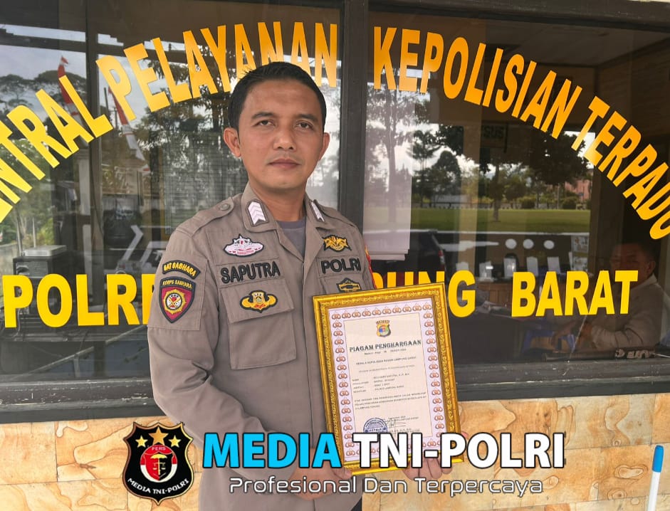 Tangkap Pelaku Curanmor Saat Lepas Dinas, Personel Polda Lampung Dapat Hadiah Sekolah Inspektur Polisi dari Kapolri