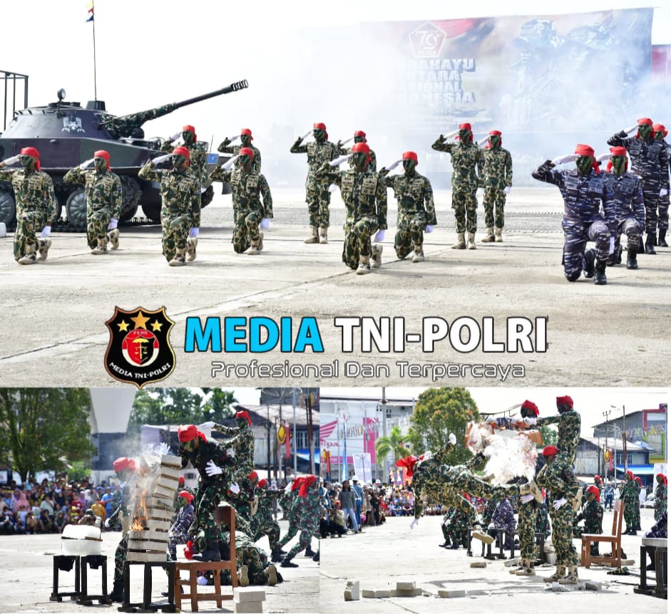 Tampil Memukau, Aksi Demonstrasi Beladiri Prajurit Petarung Pasmar 3