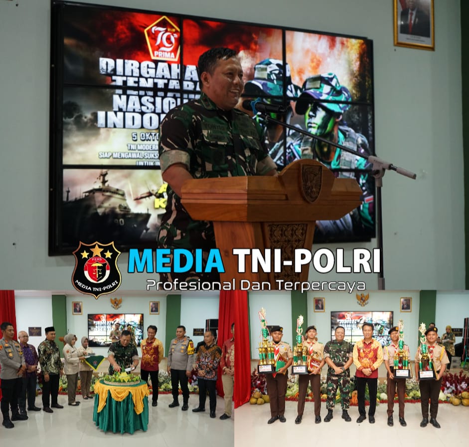 Puncak HUT TNI Ke 79, Kodim 0402/OKI Gelar Acara Syukuran