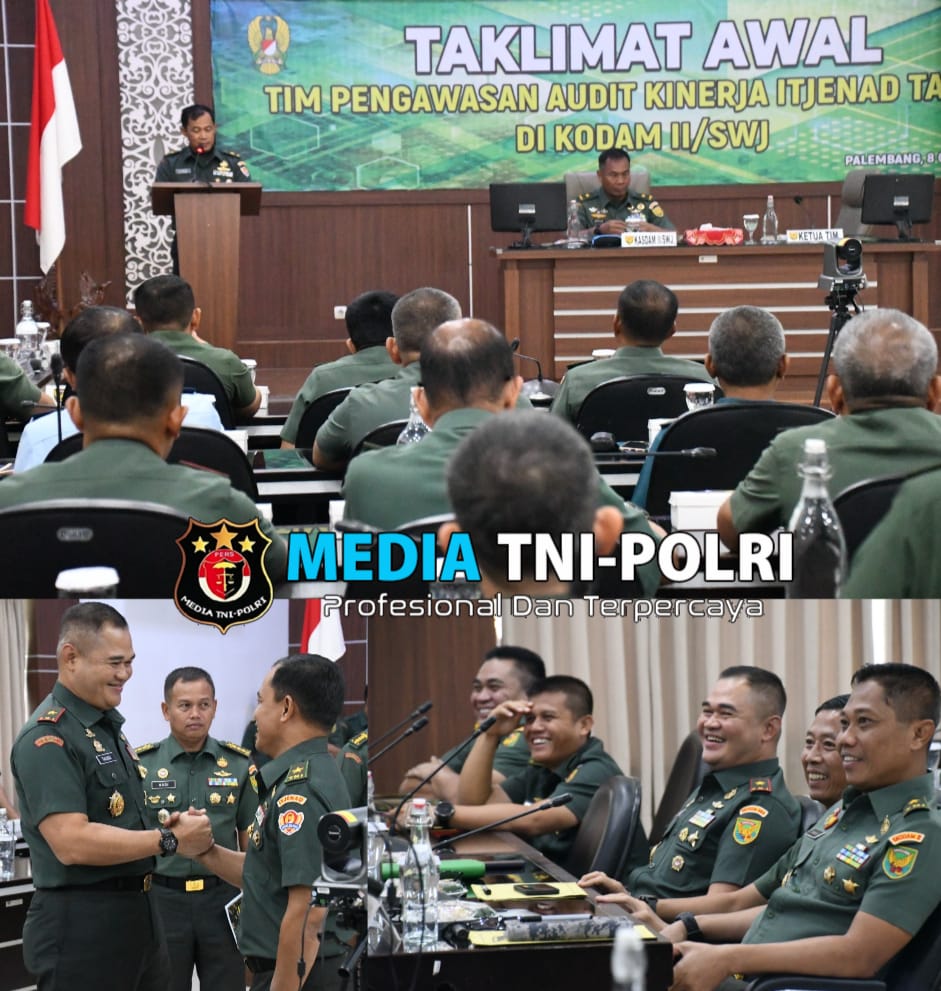 Fungsi “Early Warning System”, Danrem 044/Gapo Hadiri Taklimat Awal Audit Kinerja Itjenad