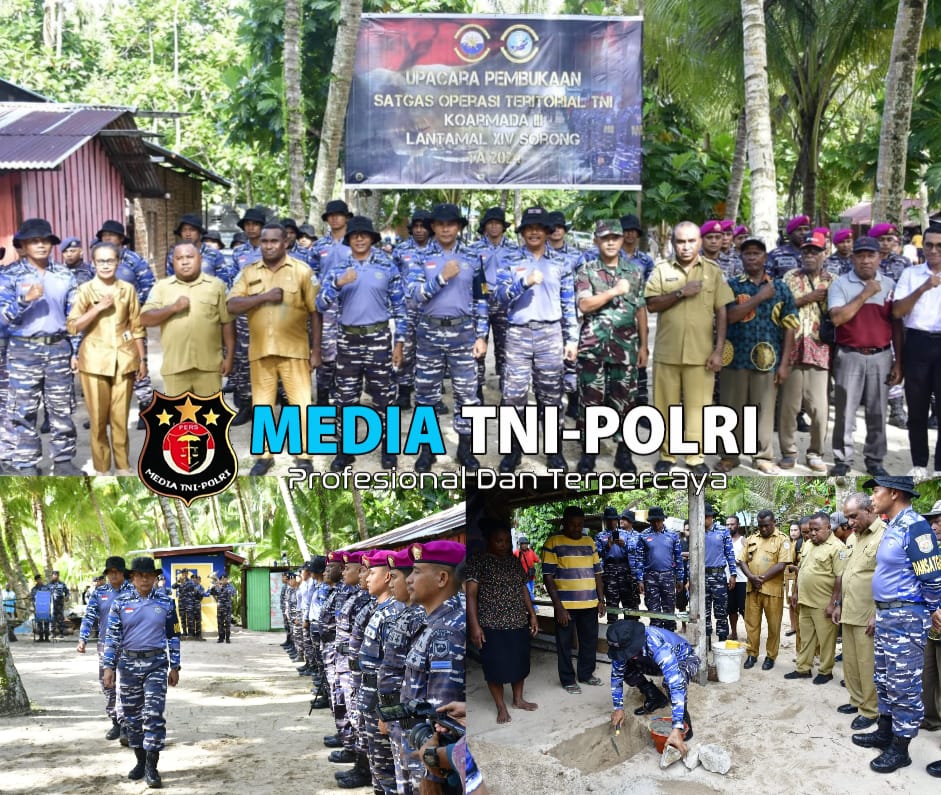 Komandan Pasmar 3 Hadiri Upacara Pembukaan Satgas Operasi Teritorial Tahun 2024