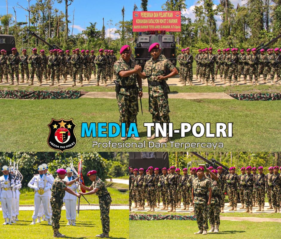 Danyon Roket Pertama Resimen Artileri 3 Marinir Resmi Dilantik