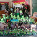 Ingin Lebih Dekat Dengan TNI, Anak-Anak KB-RA Al-Islam 1 Jamasaren Kunjungi Koramil 03/Serengan