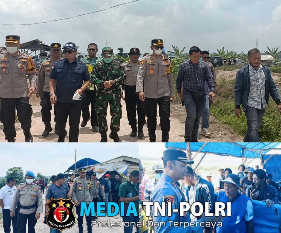Kapolres Mesuji Bersama Kodim 0426 dan Pemkab Mesuji Beri Himbauan Kepada Warga Adat Buay Mencurung yang Menduduki Lahan HGU PT SIP Segera Dikosongkan