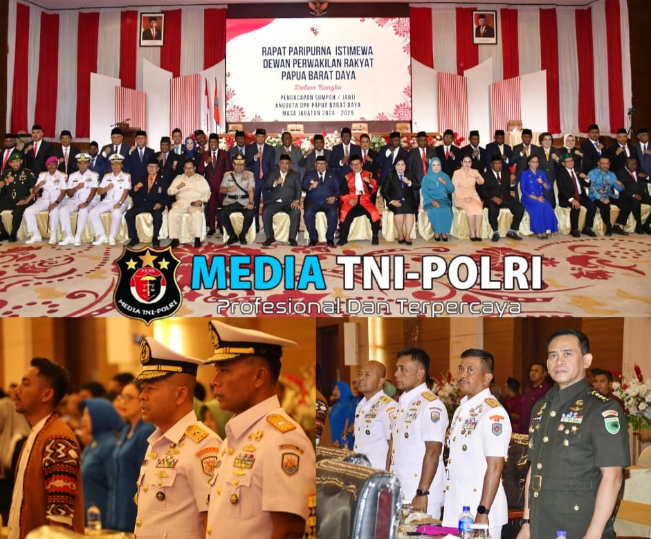 Danlantamal XIV Sorong Menghadiri Pelantikan 35 Anggota DPRD Provinsi Papua Barat Daya