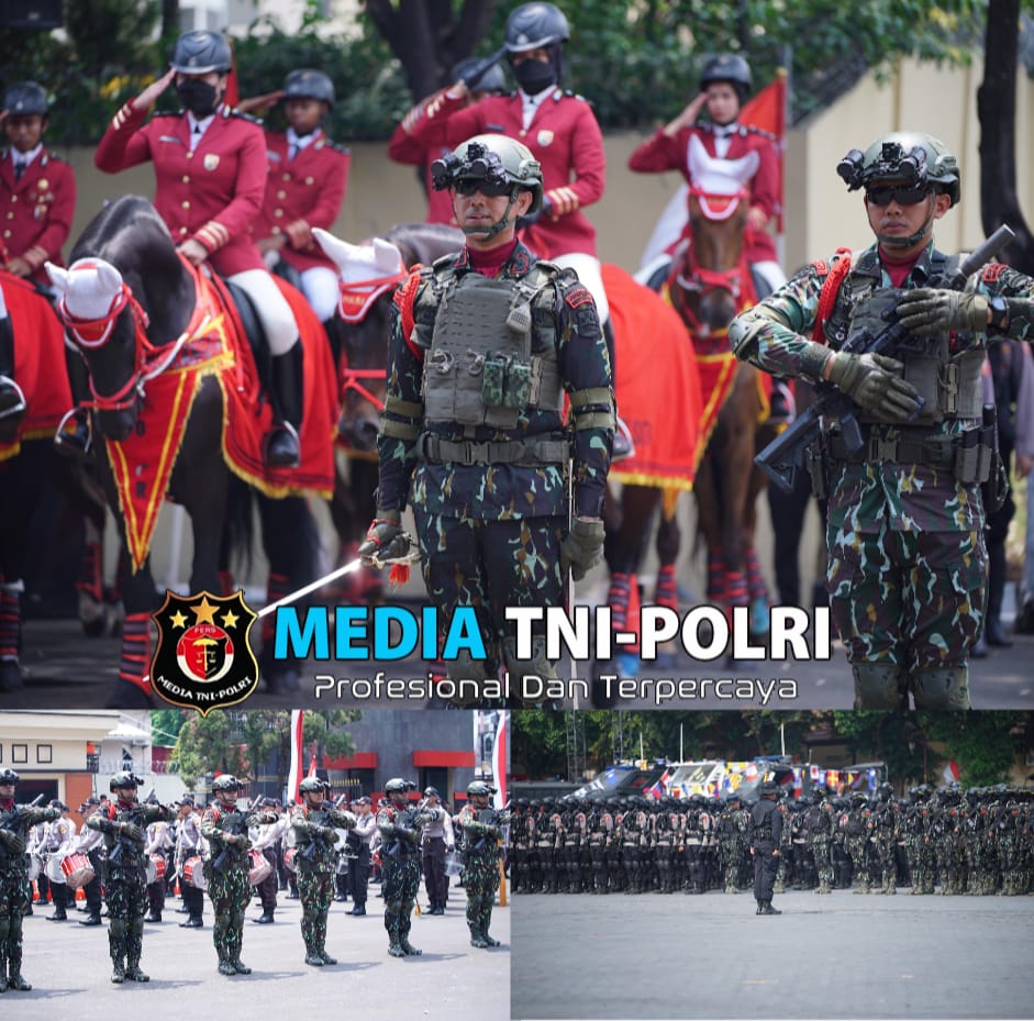 Polri Gladi Bersih Apel Gelar Pasukan Pengamanan Pelantikan Presiden