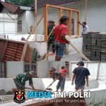 Kepedulian Babinsa Desa Bangsri Di Wilayah, Bantu Warga Bangun rumah Ibu Wagiyem