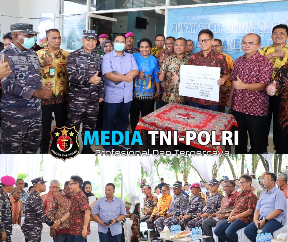 Kepala Staf Koarmada III Turut Mendampingi Menteri Kesehatan RI Tinjau Hasil Operasi Perdana Bedah Jantung di RSUD dr. J.P Wanane Kabupaten Sorong