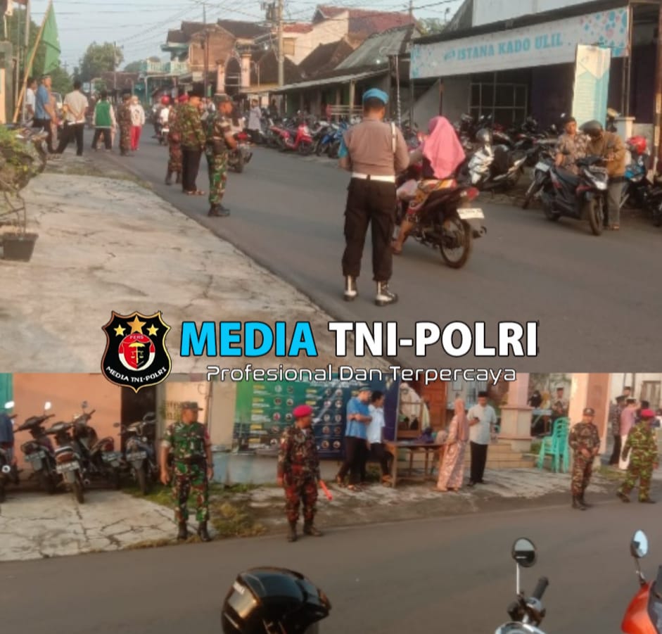 Ciptakan Rasa Aman, Babinsa dan Polsek Simo Kompak Patroli Bersama