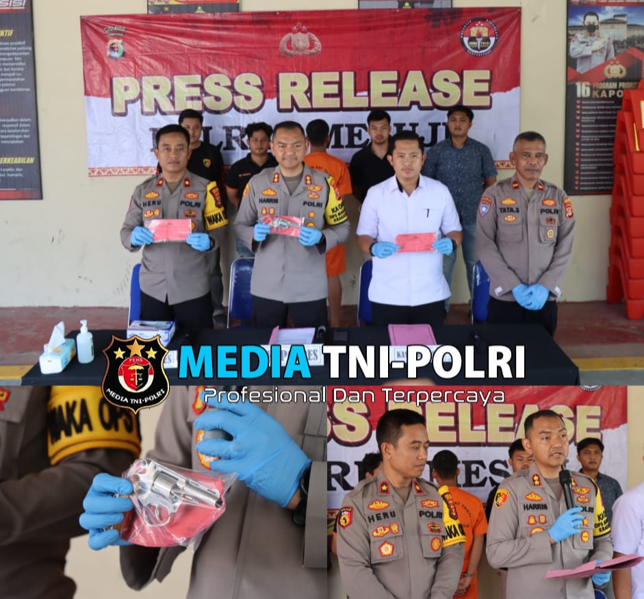 Polres Mesuji Gelar Press Release Terkait Kasus Penembakan di Desa Wiralaga Mulya, Kec. Mesuji