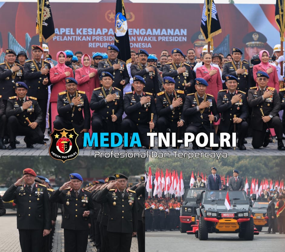 Kapolda Sumsel Irjen Pol Andi Rian R Djajadi Menghadiri Apel Kesiapan Pengamanan Pengambilan Sumpah Presiden Republik Indonesia