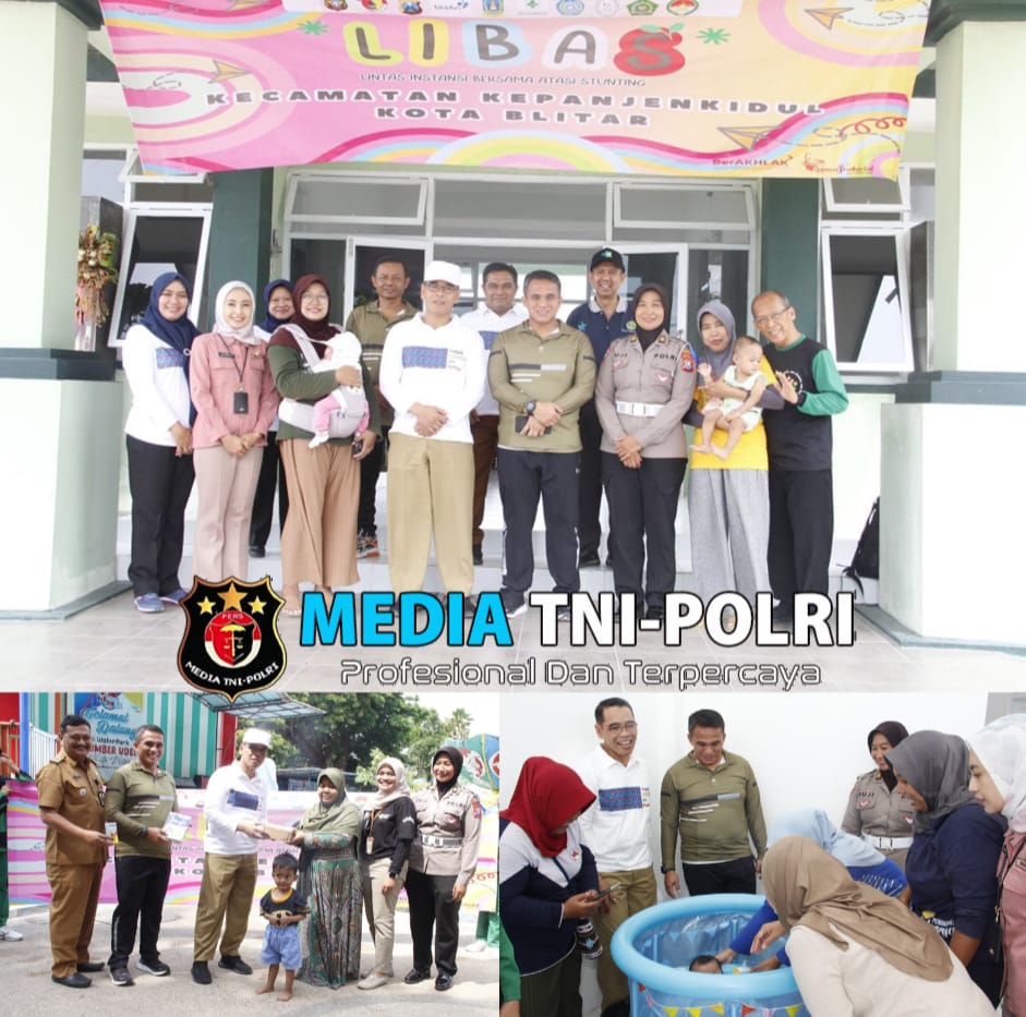 Percepat Penurunan Stunting Oleh Pos Koramil Kepanjenkidul bersama LIBAS Kec. Kepanjenkidul Kota Blitar