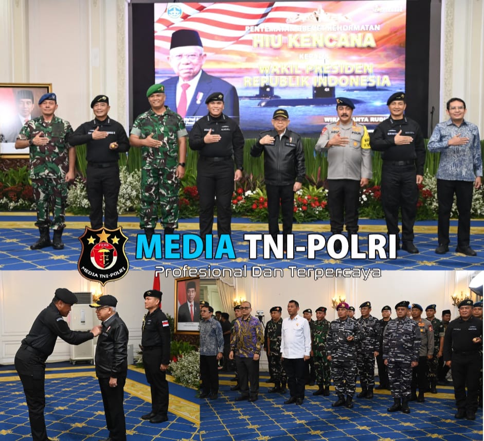 Wakil Presiden RI Terima Brevet Kehormatan Hiu Kencana TNI AL