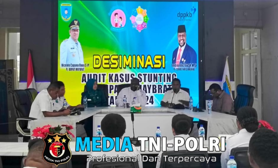 Pemkab Maybrat Bersama DPPKB Melakukan Evaluasi Diseminasi Audit Kasus Stunting Kabupaten Maybrat 2024
