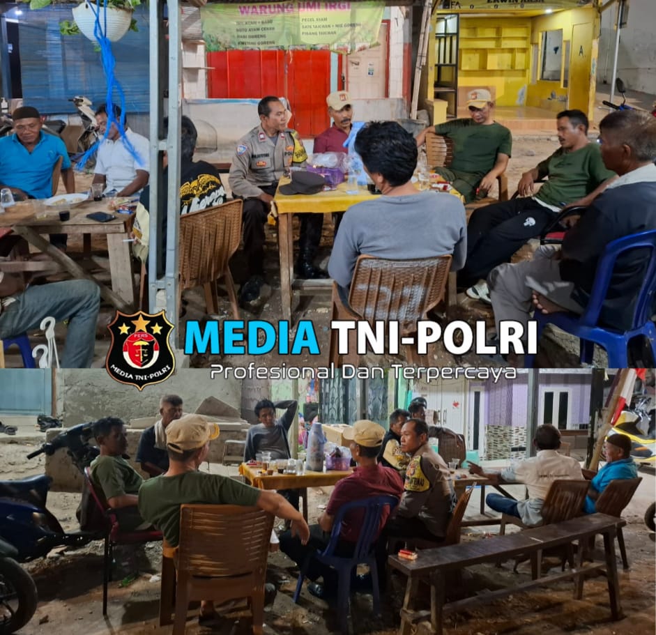 Sambang Kamtibmas Bhabinkamtibmas ke Siskamling