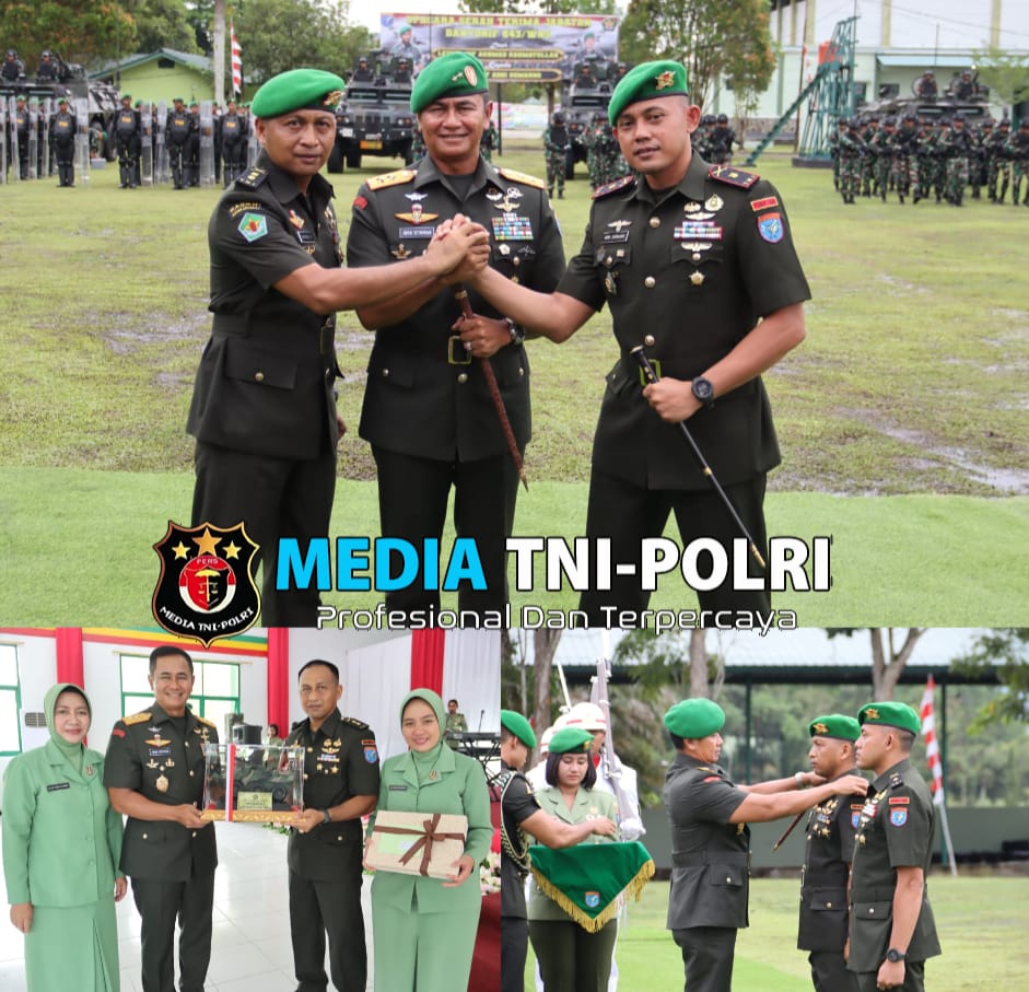 Pangdam XII/Tpr Pimpin Sertijab Danyonif Mekanis 643/Wanara Sakti
