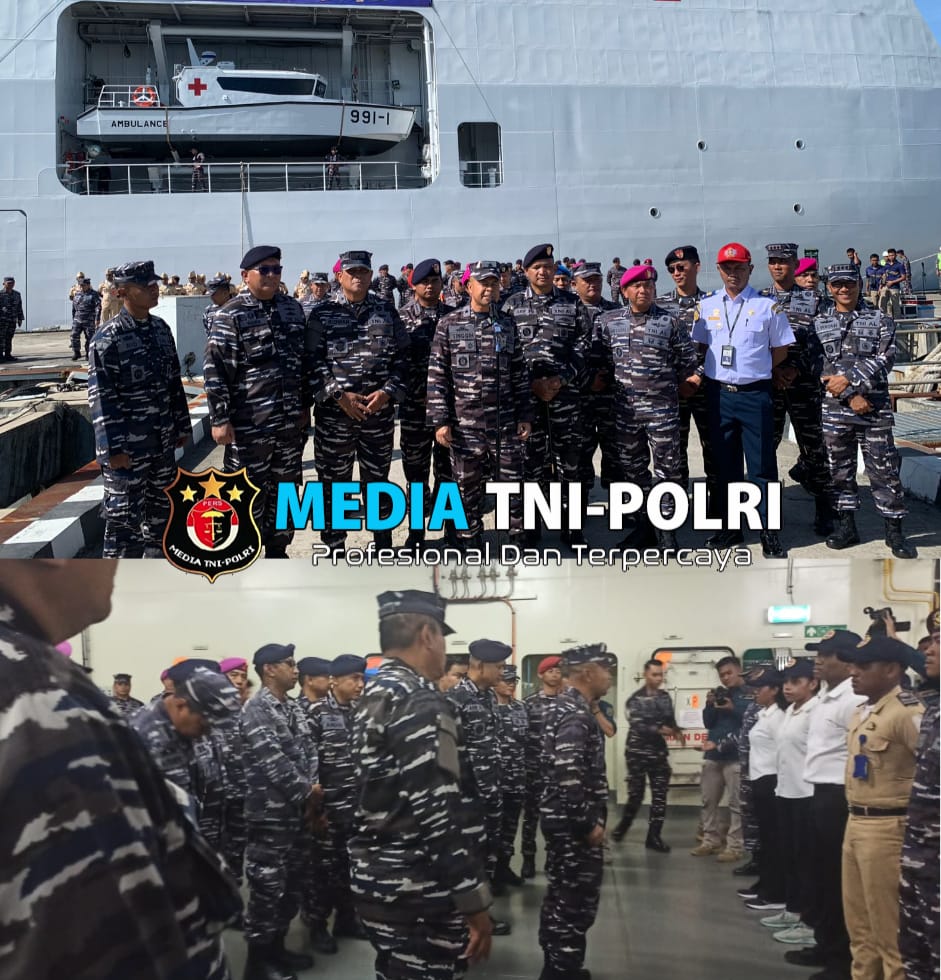 Wadan Lantamal XIV Hadiri Pelepasan Satgas Port Visit 2024 Bertolak Ke Solomon Islands