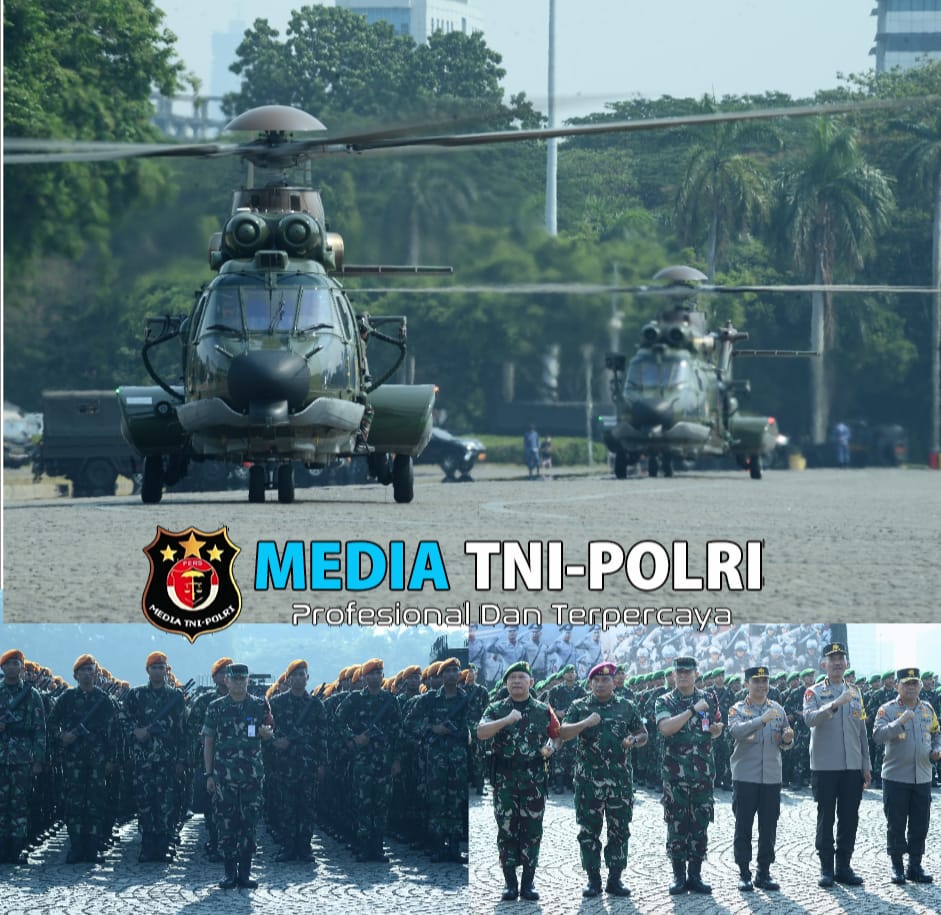 Pangkoopsud I selaku Dansatgas Udara Turut Hadiri Apel Gelar Pasukan Ops Pam VVIP Pelantikan Presiden dan Wakil Presiden RI