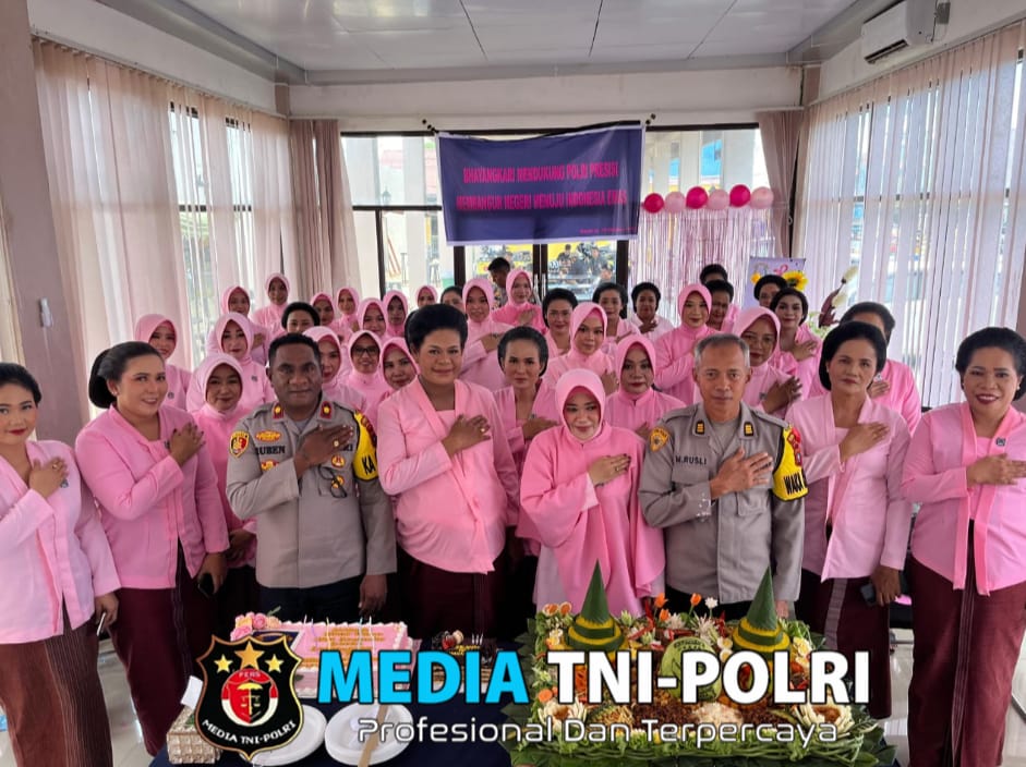 Bhayangkari Cabang Maybrat Meriahkan Hari Kesatuan Gerak Bhayangkari ke-72