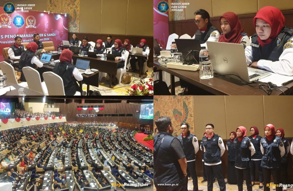 BSSN Tergabung Dalam Pengamanan Pelantikan Presiden dan Wakil Presiden 2024, fokus Pada Pengamanan Siber, Pengendalian Informasi dan Sandi