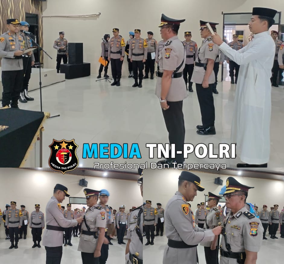 Kapolres Mesuji AKBP Muhammad Harris S.H, S.I.K, M.IK, Gelar dan Pimpin Upacara Serah Terima Jabatan ( Sertijab) Rotasi dan Mutasi