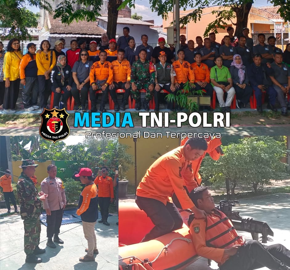 Tingkatkan Kesiap Siagaan Babinsa dan BPBD Adakan Simulasi Bencana Banjir