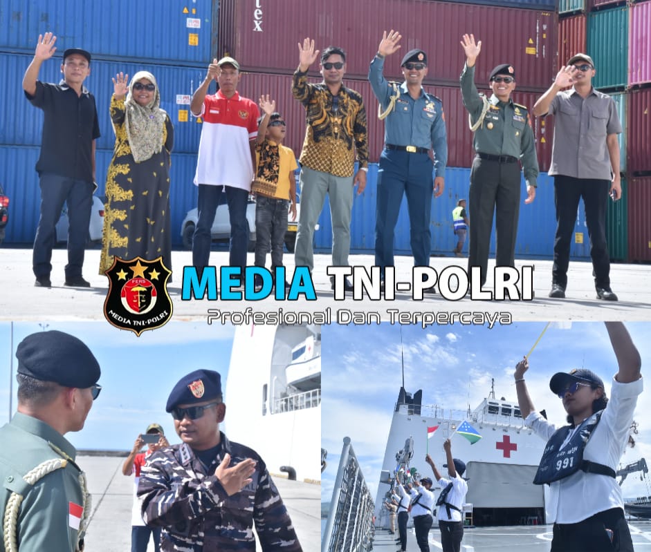 Satgas Port Visit Ukir Sejarah, Untuk Pertama Kalinya Unsur KRI TNI AL Muhibah di Solomon Islands