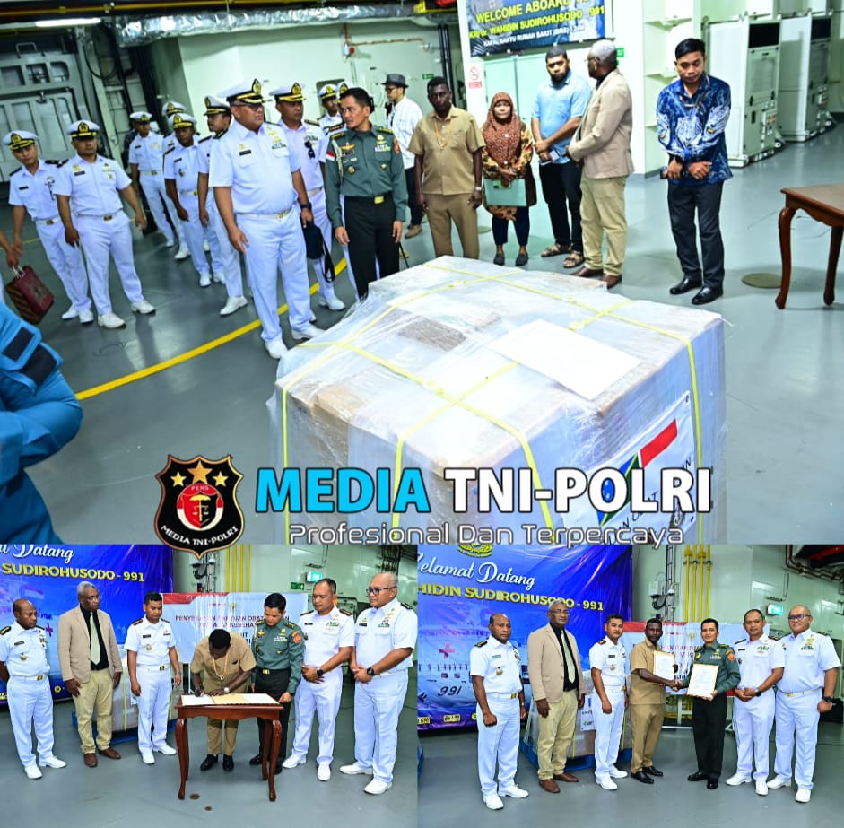 Wakili Pemerintah Indonesia, Satgas Port Visit 2024 Salurkan Bantuan Obat-obatan Ke Negara Solomon Islands