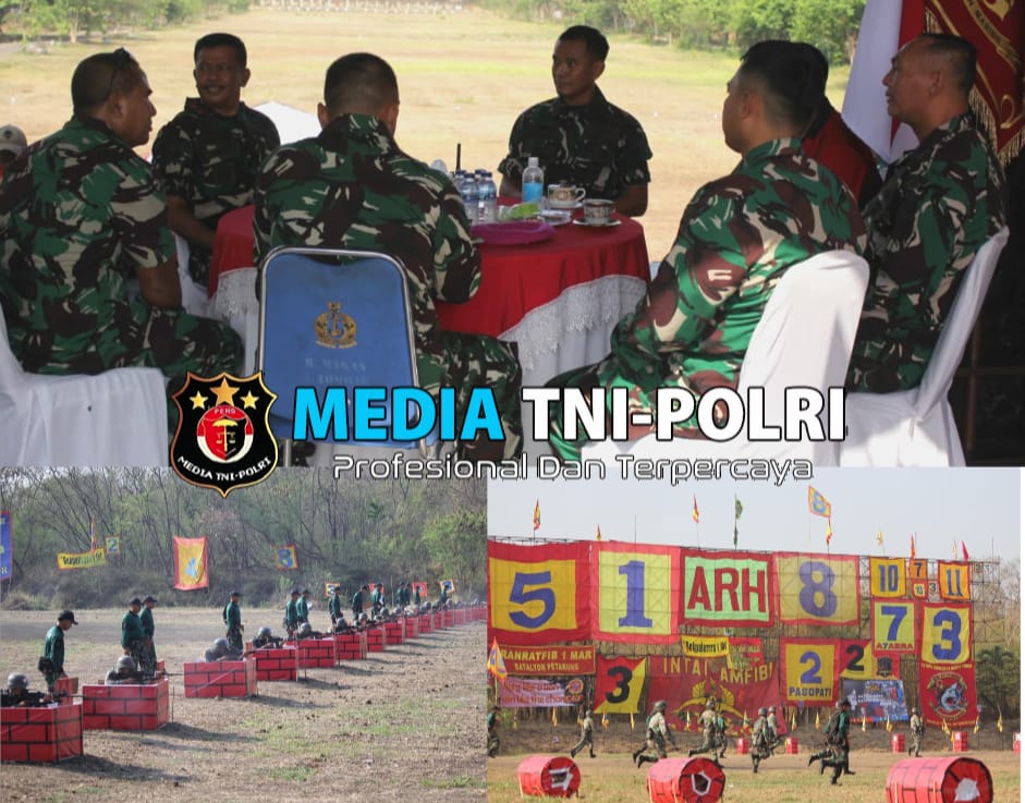 Komandan Pasmar 3 Tinjau Langsung Lomba Binsat Korps Marinir Materi Menembak
