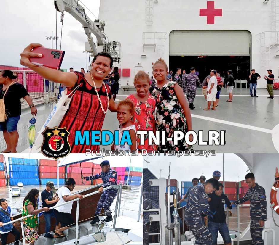 Open Ship KRI WSH-991,Masyarakat Solomon Islands Antusias Tour dan Berobat Gratis di KRI