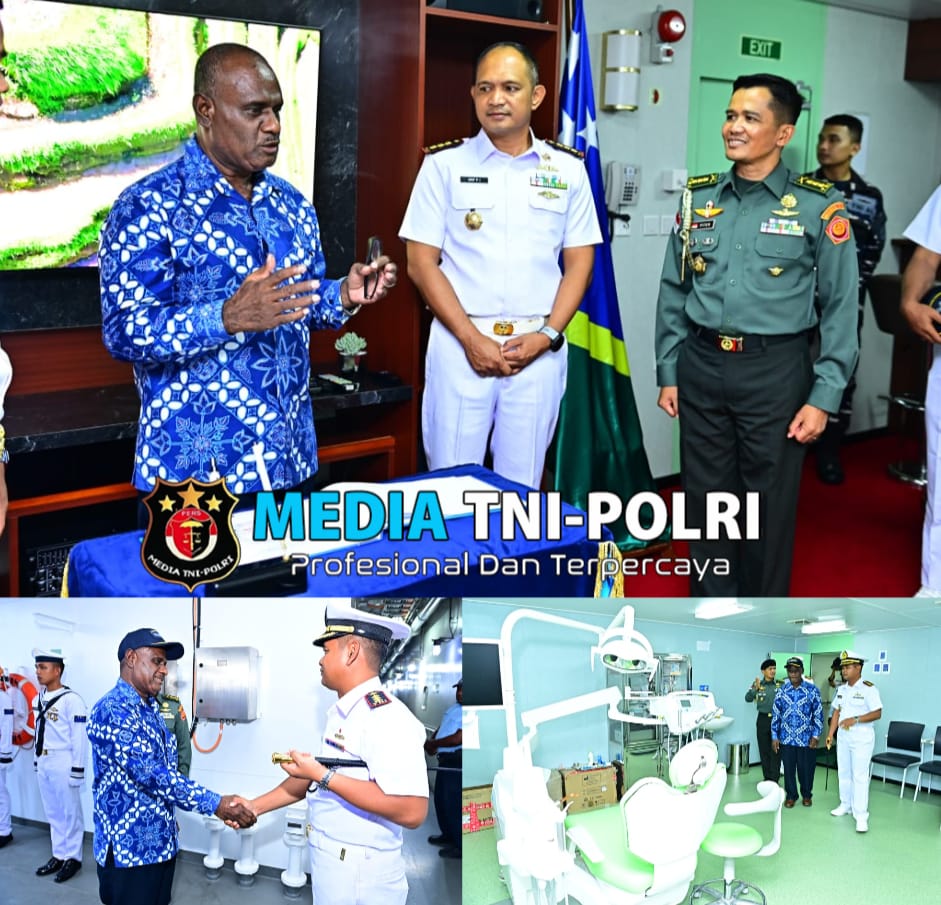 Perdana Menteri (PM) Solomon Islands Berkunjung ke KRI WSH-991